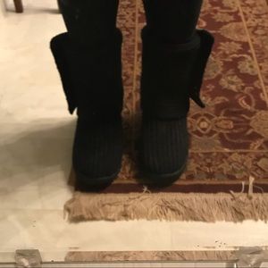Black Ugg Knot Boots Size 9
